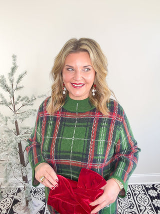 The Everyday Check Sweater | Green