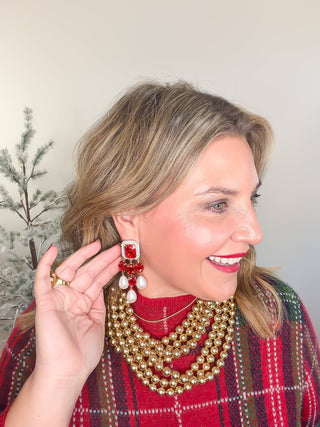 The Everyday Check Sweater | Red