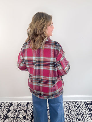 The Fireside Plaid Shacket | Plum