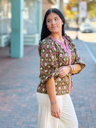 The Fleur Fusion Blouse