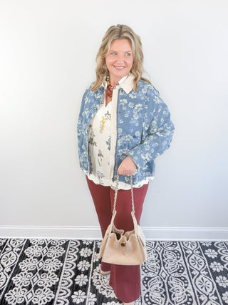 The Garden Collar Denim Jacket