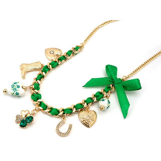 St Patrick's Day charm necklace.