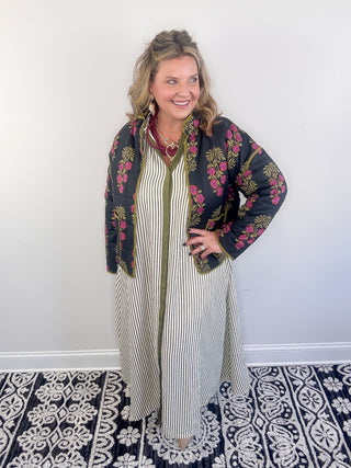 The Olive Line Dress