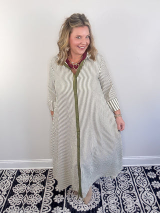 The Olive Line Dress