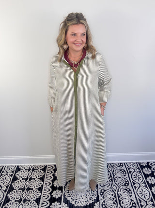 The Olive Line Dress