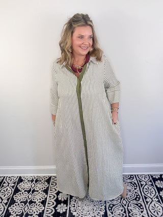 The Olive Line Dress