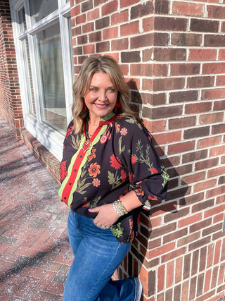 floral blouse