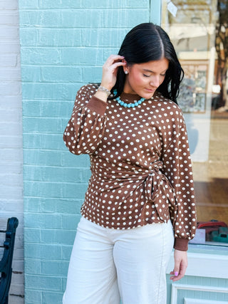 The Side Tie Charm Blouse