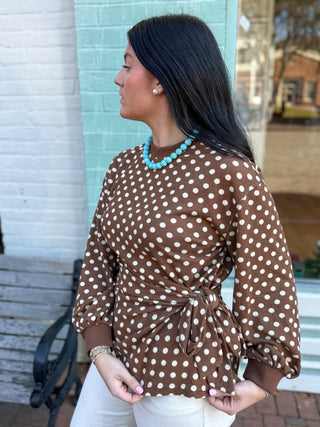 The Side Tie Charm Blouse