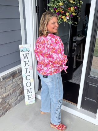 The Sweet Stitch Barrel Jeans