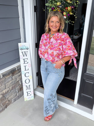 The Sweet Stitch Barrel Jeans