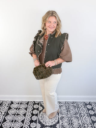 The Untamed Quilted Vest | Black