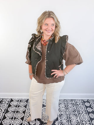 The Untamed Quilted Vest | Black