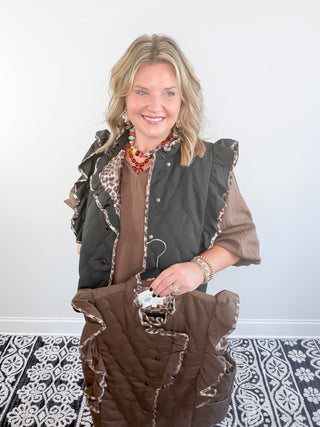 The Untamed Quilted Vest | Black