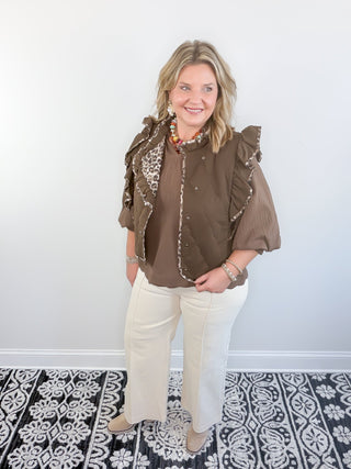 The Untamed Quilted Vest | Espresso