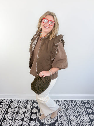 The Untamed Quilted Vest | Espresso