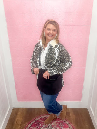 the wild wash jacket, jacket, barn jacket, corduroy collar, leopard, fall jacket