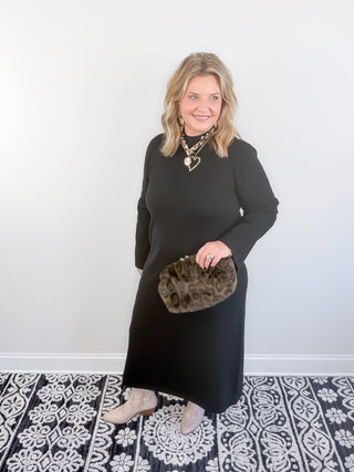 Timeless Ease Midi Dress | Black