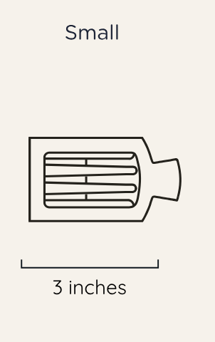 Toasted Small Flat Square Hair Clip