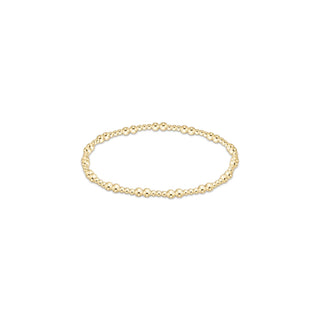 Enewton's Together delicate 3MM gold beaded bracelet.
