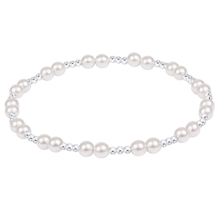 Together pearl 4mm sterling bracelet.