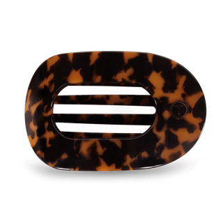 Tortoise Large Flat Round Clip