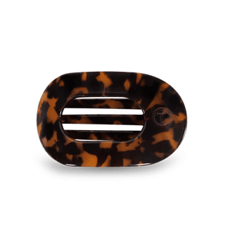 Tortoise Medium Flat Round Clip