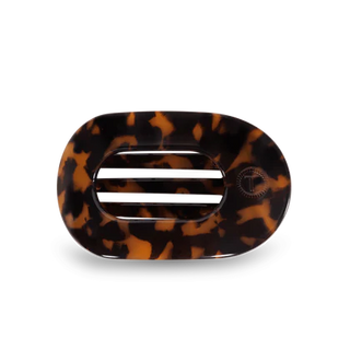 Tortoise Medium Flat Round Clip