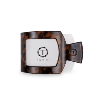 Tortoise Medium Square Flat Hair Clip