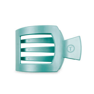 Totally Turquoise Large Square Flat Hair Clip.
