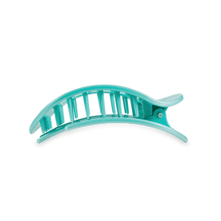 Totally Turquoise Medium Round Flat Hair Clip