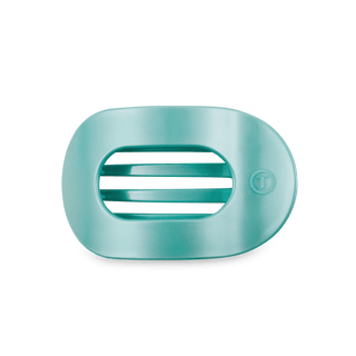 Totally Turquoise Medium Round Flat Hair Clip