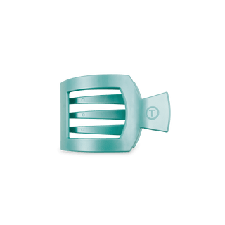 Totally Turquoise Small Square Flat Hair Clip.