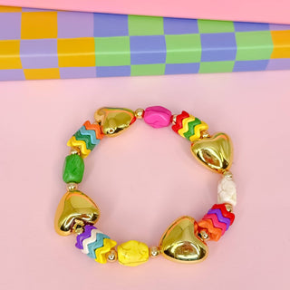 Treasure Jewels | Heart Pop Bracelet - Gold