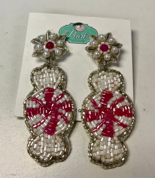 peppermint candy earrings