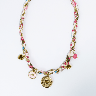 Treasure Jewels | Sunny Twist Heart Medallion Charm Necklace