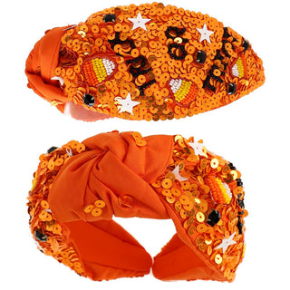 "Trick or Treat" Top Knotted Headband