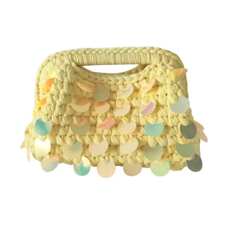 Tropez Woven Paillette Handbag