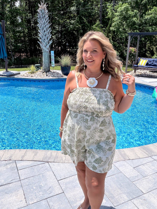 Tropical Daydream Smocked Romper