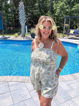 Tropical Daydream Smocked Romper