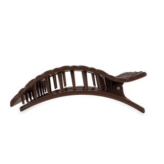 Truly Taupe Quilted Large Flat Rectangle Hair Clip