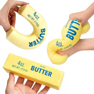 Ultra-Realistic "Salted Butter" Squeeze Toy – Stress Relief Fidget Squishy