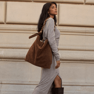 Venus Vegan Suede Tote Bag
