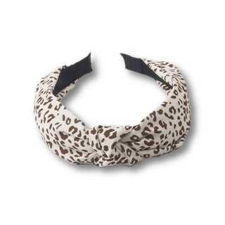 Vintage Leopard Print Wide Brim Headband