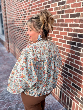 Vintage Vine Denim Jacket