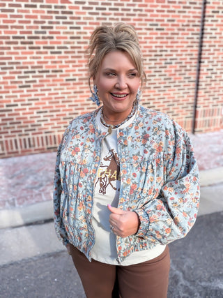 Vintage Vine Denim Jacket