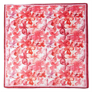 Watercolor Floral Square Bandana Scarf
