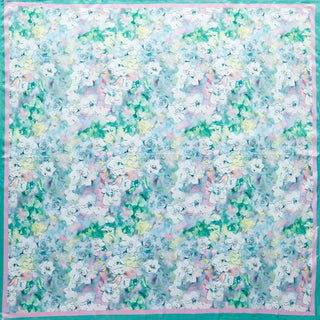 Watercolor Floral Square Bandana Scarf