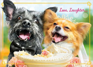 Wedding Cake Dogs | Wedding Greeting Card