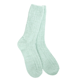 Weekend Ragg Feather Crew OS Frosty Green Socks